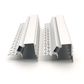 VCB051 Plasterboard Aluminium Corner Profile with Diffuser - 3m - White