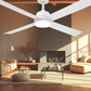 Bronco 52 DC Ceiling Fan - White with Light