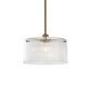 Medici 300mm Round Glass Pendant - Gold