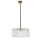 Medici 400mm Round Glass Pendant - Gold