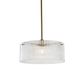 Medici 400mm Round Glass Pendant - Gold