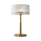 Medici 300mm Round Glass Table Lamp - Gold