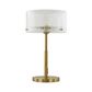 Medici 300mm Round Glass Table Lamp - Gold
