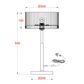 Medici 300mm Round Glass Table Lamp - Gold