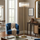 Medici 400mm Round Glass Floor Lamp - Gold