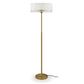 Medici 400mm Round Glass Floor Lamp - Gold