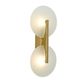Noble Glass Wall Light - Gold