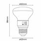 8w R63 LED Lamp - 3CCT
