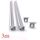 VC1010D Wash 45 Winged Aluminium Profile with Diffuser - 3m - White