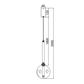 Meteor 1 Light Pendant - Black