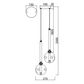 Meteor 2 Light Pendant - Black
