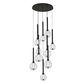 Meteor 10 Light Pendant - Black