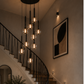 Meteor 10 Light Pendant - Black