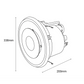 Extract Halo EC 290 Exhaust Fan with Light - White