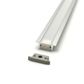 VC1710B IP65 Square Winged Aluminium Profile with Diffuser - 3m - Silver