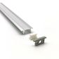 VC1710B IP65 Square Winged Aluminium Profile with Diffuser - 3m - Silver