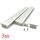 VC1710B IP65 Square Winged Aluminium Profile with Diffuser - 3m - White