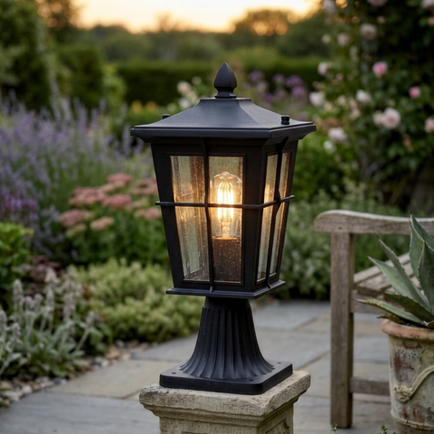 Eden Exterior Pillar Mount - Black