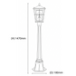 Eden Exterior Post Light - Small - 1420