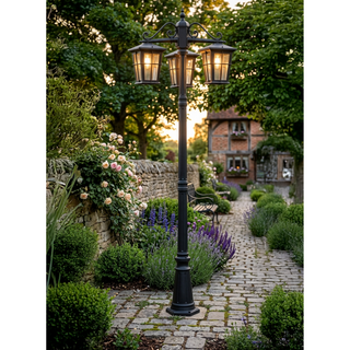 Eden Exterior Tripple Head Post Light - 2100mm