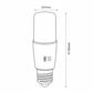 8w T37 Tri-Colour LED Lamp - 12-24v-E27