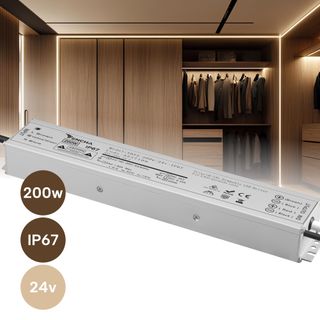 200w 24v Traic + 0-10v IP67 LED Driver