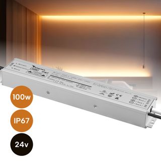 100w 24v Dali Dimmable IP67 LED Driver