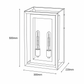 Kirby 2 Exterior Wall Light - Large