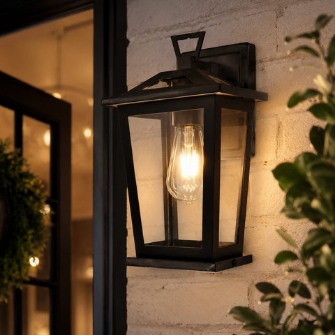 Trinity W1 Exterior Wall Light - Black - Small