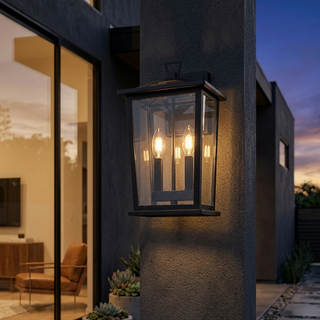 Trinity W2 Exterior Wall Light - Black - Medium