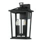 Trinity W2 Exterior Wall Light - Black - Medium