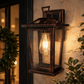 Trinity W1 Exterior Wall Light - Antique Brass - Small