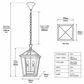 Trinity P2 IP44 Pendant Light - Black - Small