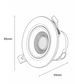 8w Tilt LED Downlight - Dimmable