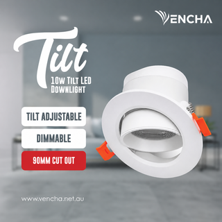 10w Tilt LED Downlight - Dimmable