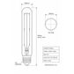 T30 x 185mm - 6w Clear Glass - Dimmable-2700K