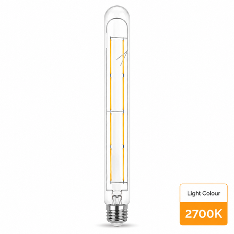 T30 x 300mm - 8w Clear Glass - Dimmable-2700K
