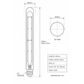 T30 x 300mm - 8w Clear Glass - Dimmable-2700K