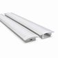 VC2707 Wide Winged Aluminium Profile with Diffuser - 3m - Silver