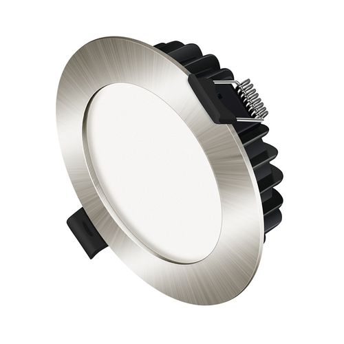 12w Pluto  P122 LED Downlight - Satin Chrome