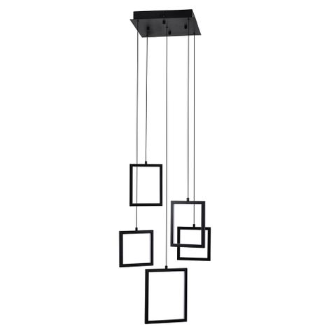 Dahli 5 Light LED Pendant - Black-5K