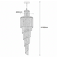 Chanel-S-BK Spiral Chandelier - 400x1300
