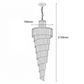 Chanel-L-BK Spiral Chandelier - 700x2000