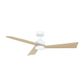 Bronte 52 DC Ceiling Fan - White-Oak with Light