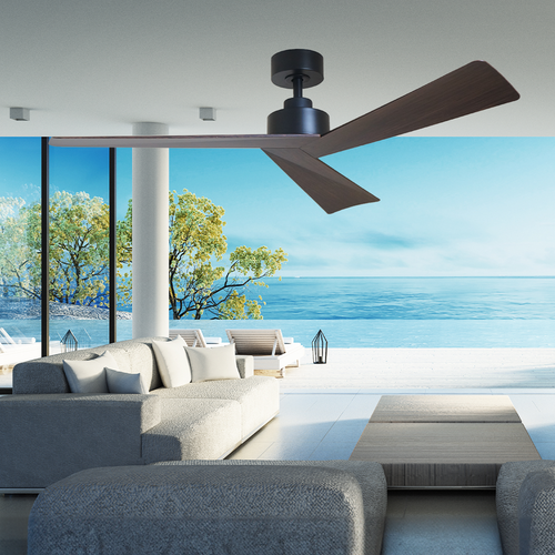 Bronte 52 DC Ceiling Fan - Black-Walnut