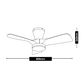 Kiwi 32 Ceiling Fan - No Light - Black