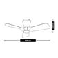 Kiwi 32 Ceiling Fan - with Light - White