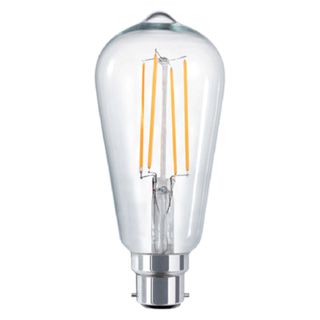 Pear ST64 8w LED Filament - Dim - B22 - 2700K