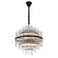 Chloe Glass Pendant - 600mm - BLK