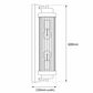 Cambridge Wall Light - 600mm - Black